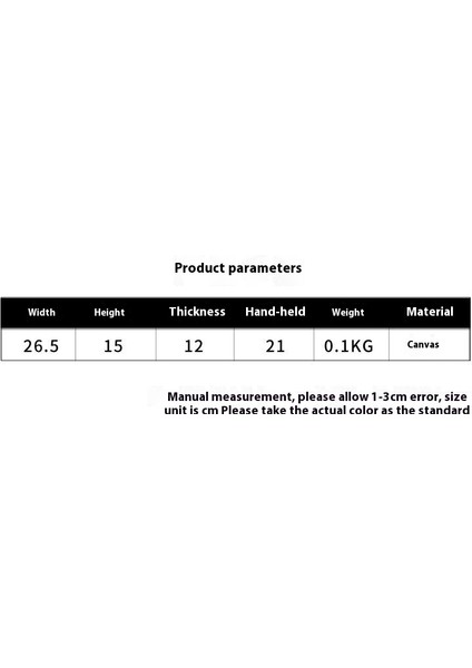 Çapraz Askılı Çanta Taşınabilir Yüksek Kaliteli Kanvas Kumaş Basit Düz Renk Stili, Siyah (Yurt Dışından) fiyatları