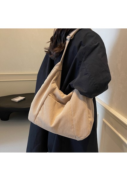 Çapraz Askılı Çanta Taşınabilir Yüksek Kaliteli Kadife Kumaş Sade ve Taze Stil, Siyah (Yurt Dışından) modelleri