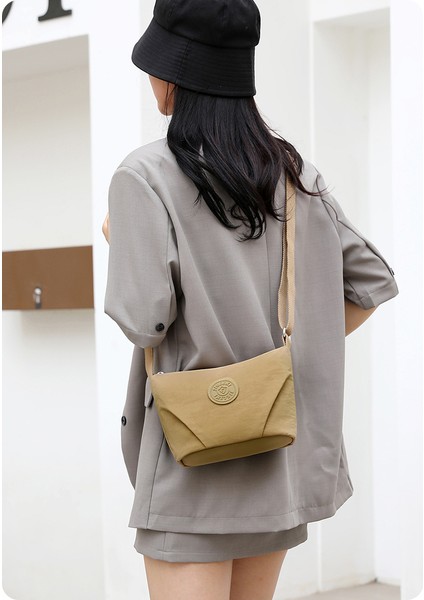 Çapraz Askılı Çanta Taşınabilir Sade Tarza Sahip Yüksek Kaliteli Nefes Alabilen Naylon Kumaş, Pembe (Yurt Dışından) modelleri