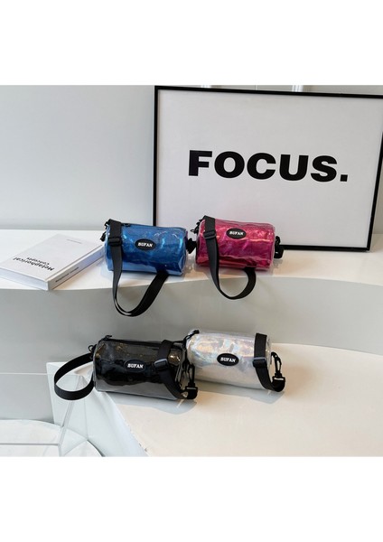 Çapraz Askılı Çanta Taşınabilir Yüksek Kaliteli Naylon Kumaş Çok Yönlü ve Parlak Stil , Gümüş (Yurt Dışından) modelleri