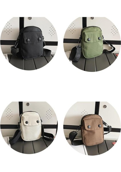 Çapraz Askılı Çanta Taşınabilir Yüksek Kaliteli Naylon Malzeme Kentsel Basit Üç Boyutlu Çanta El Çantası Düz Renk Stili, Kahverengi (Yurt Dışından) modelleri