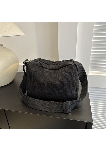 Çapraz Askılı Çanta Taşınabilir Astar Malzemesi: Yüksek Kaliteli Polyester Kentsel Sade Stil, Siyah (Yurt Dışından)