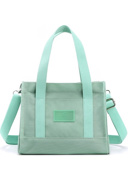 Çapraz Askılı Çanta Taşınabilir Su Geçırmez Yüksek Kaliteli Naylon Kumaştan Şık Stil, Açık Yeşil (Yurt Dışından)