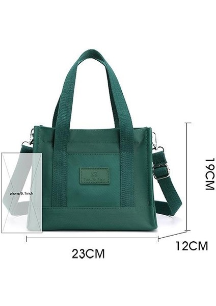 Çapraz Askılı Çanta Taşınabilir Su Geçırmez Yüksek Kaliteli Naylon Kumaştan Şık Stil, Açık Yeşil (Yurt Dışından) fiyatları