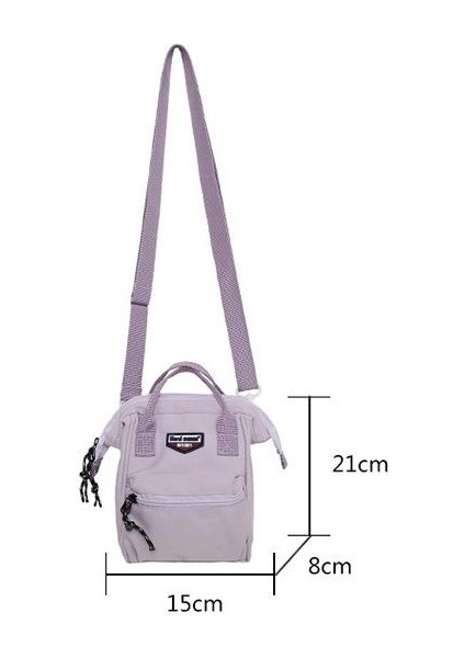 Çapraz Askılı Çanta Taşınabilir Yüksek Kaliteli Naylon Kumaş Basit Taşıma Çantası Orta Boy, Beyaz (Yurt Dışından) fiyatları