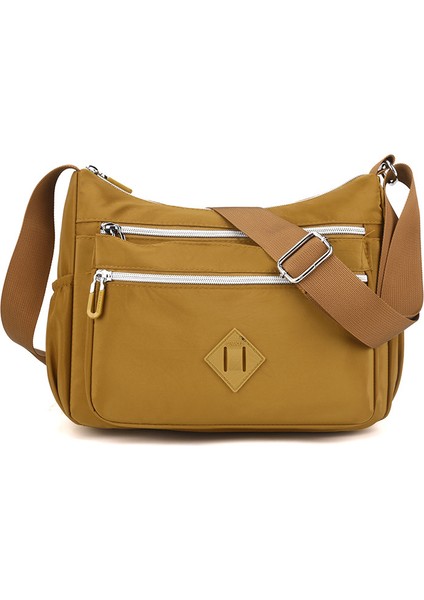 Çapraz Askılı Çanta Taşınabilir Su Geçırmez Yüksek Kaliteli Naylon Malzemenin Çeşıtli Kullanım Senaryoları Vardır, Sarı (Yurt Dışından)