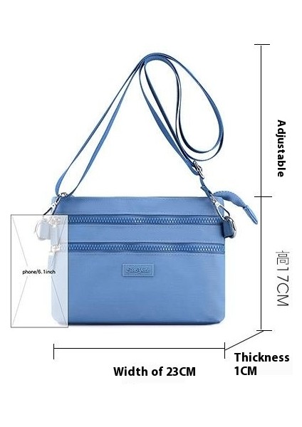 Çapraz Askılı Çanta Taşınabilir Hafif Su Geçırmez Naylon Malzeme Basit Düz Renk Modaya Uygun Nötr Mini Stil, Turuncu (Yurt Dışından) fiyatları