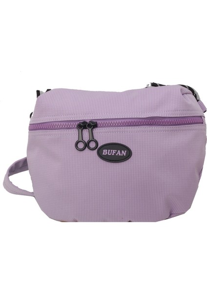 Çapraz Askılı Çanta Taşınabilir Yüksek Kaliteli Kumaş Malzemesi Kentsel Sade Stil, Mor (Yurt Dışından)