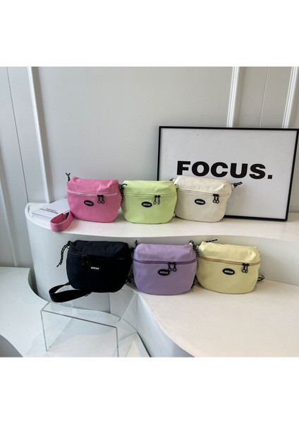 Çapraz Askılı Çanta Taşınabilir Yüksek Kaliteli Kumaş Malzemesi Kentsel Sade Stil, Mor (Yurt Dışından) modelleri