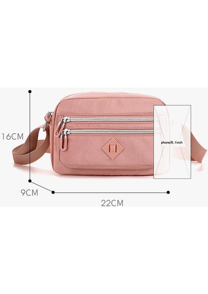 Çapraz Askılı Çanta Taşınabilir Çizilmeye ve Aşınmaya Dayanıklı Yüksek Kaliteli Naylon Kumaş Şık ve Çok Yönlü Stil, Açık Mavi (Yurt Dışından) fiyatları