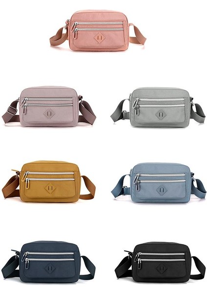 Çapraz Askılı Çanta Taşınabilir Çizilmeye ve Aşınmaya Dayanıklı Yüksek Kaliteli Naylon Kumaş Şık ve Çok Yönlü Stil, Açık Mavi (Yurt Dışından) modelleri