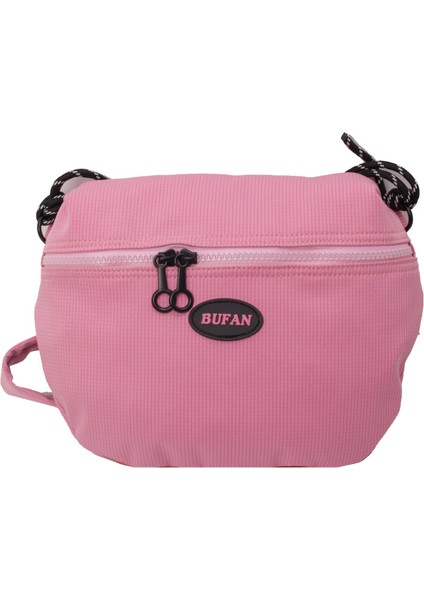 Çapraz Askılı Çanta Taşınabilir Yüksek Kaliteli Kumaş Malzemesi Kentsel Sade Stil, Pembe (Yurt Dışından)