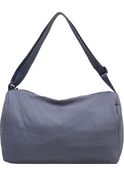 Çapraz Askılı Çanta Taşınabilir Yüksek Kaliteli Naylon Kumaş Basit Düz Renk Stili Ayarlanabilir Omuz Askıları, Mavi (Yurt Dışından)