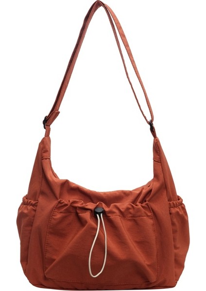 Çapraz Askılı Çanta Taşınabilir Sağlıklı Kumaşlar Kaliteli Işçılik Düz Renk Stiller, Kırmızı (Yurt Dışından)