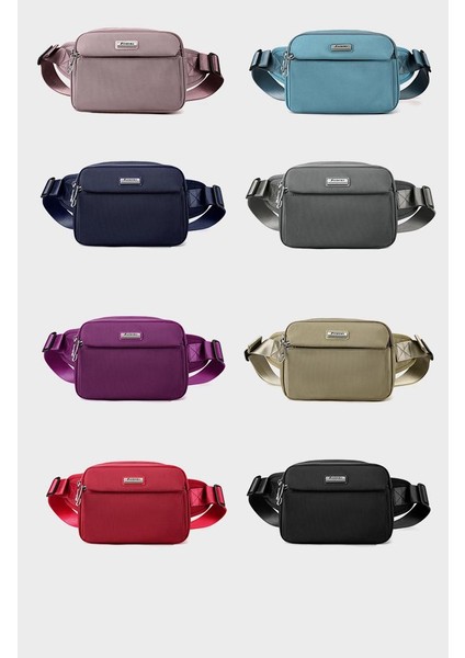 Çapraz Askılı Çanta Taşınabilir Naylon Malzeme Şık Kentsel Basit Stil Hafif ve Dayanıklı, Pembe (Yurt Dışından) modelleri