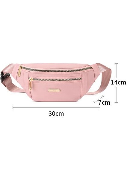 Çapraz Askılı Çanta Taşınabilir Yüksek Kaliteli Polyester Malzeme Çok Yönlü ve Şık Stil, Pembe (Yurt Dışından) modelleri