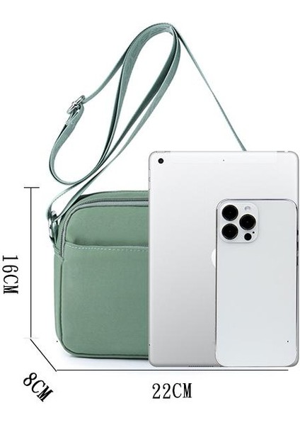 Çapraz Askılı Çanta Taşınabilir Çizilmeye ve Aşınmaya Dayanıklı Yüksek Kaliteli Naylon Kumaş Modaya Uygun ve Modaya Uygun Stil, Yeşil (Yurt Dışından) fiyatları