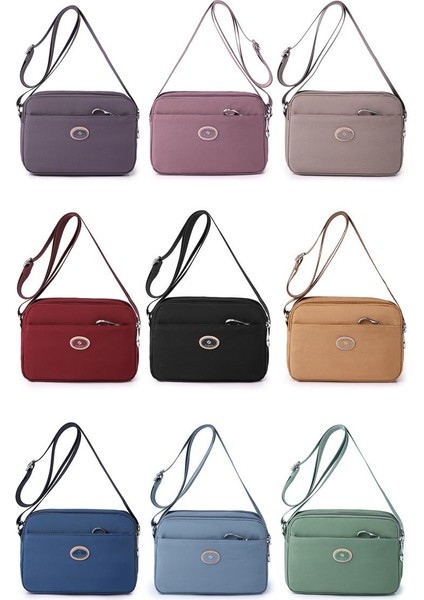 Çapraz Askılı Çanta Taşınabilir Çizilmeye ve Aşınmaya Dayanıklı Yüksek Kaliteli Naylon Kumaş Modaya Uygun ve Modaya Uygun Stil, Yeşil (Yurt Dışından) modelleri