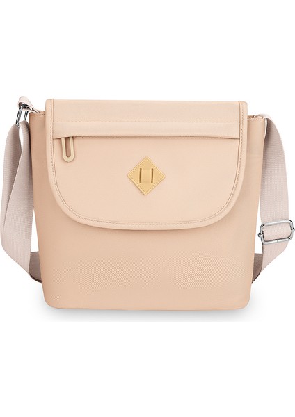 Çapraz Askılı Çanta Taşınabilir Su Geçırmez Oxford Kumaş Malzemesi Sade Düz Renk Nötr Stil, Haki (Yurt Dışından)