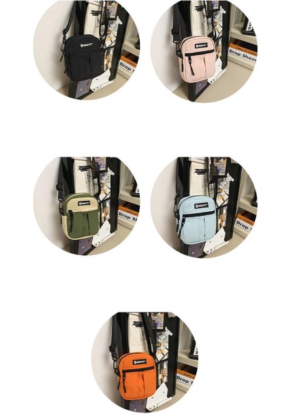 Çapraz Askılı Çanta Taşınabilir Yüksek Kaliteli Naylon Malzeme Basit Üç Boyutlu Çanta Düz Renk Stili, Yeşil (Yurt Dışından) modelleri