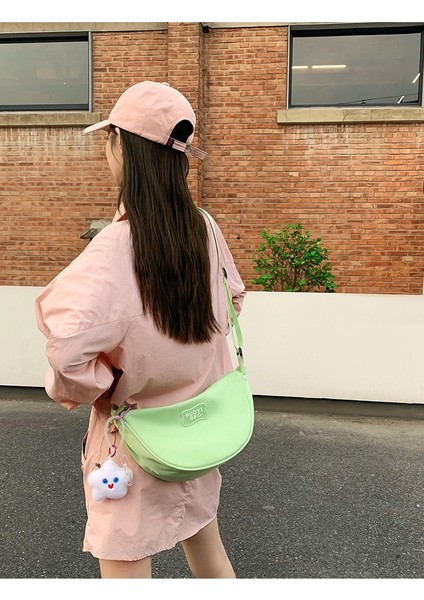 Çapraz Askılı Çanta Taşınabilir Su Geçırmez Yüksek Kaliteli Naylon Kumaş Sade Düz Renk Stili, Mavi (Yurt Dışından) modelleri