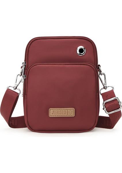 Çapraz Askılı Çanta Taşınabilir Yüksek Kaliteli Nefes Alabilen Naylon Malzeme Kentsel Tarz, Kırmızı (Yurt Dışından)