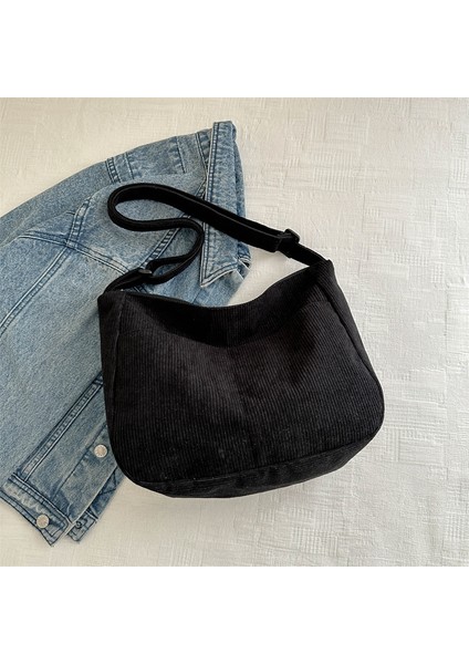 Çapraz Askılı Çanta Taşınabilir Astar Dokusu Sağlıklı Polyester Malzeme Yüksek Kaliteli Işçılik, Siyah (Yurt Dışından)