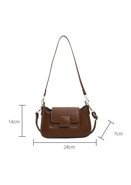 Çapraz Askılı Çanta Taşınabilir Mükemmel Işçıliğe Sahip Yüksek Yoğunluklu Konforlu Pu Kumaş, Açık Kahverengi (Yurt Dışından) fiyatları