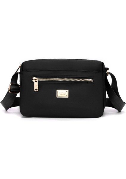 Çapraz Askılı Çanta Taşınabilir Yüksek Kaliteli Naylon Malzeme , Siyah (Yurt Dışından)