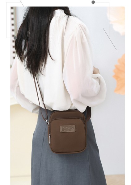 Çapraz Askılı Çanta Taşınabilir Yüksek Kaliteli Aşınmaya Dayanıklı Naylon Kumaş Basit Tarzda Küçük Kare Çanta Tarzı, Mavi (Yurt Dışından) modelleri