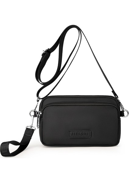 Çapraz Askılı Çanta Taşınabilir Yüksek Kaliteli Naylon Kumaş Mükemmel Işçılik , Siyah (Yurt Dışından)