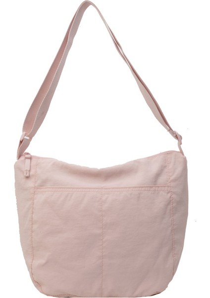 Çapraz Askılı Çanta Taşınabilir Yüksek Kaliteli Naylon Kumaş Mükemmel Işçılik Basit Stil, Pembe (Yurt Dışından)