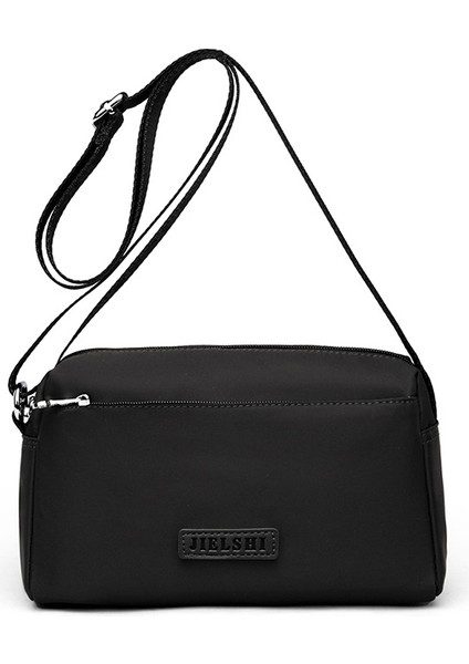 Çapraz Askılı Çanta Taşınabilir Yüksek Yoğunluklu Su Geçırmez Naylon Kumaş Mükemmel Işçılik, Siyah (Yurt Dışından)