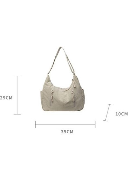 Çapraz Askılı Çanta Taşınabilir Yüksek Kaliteli Naylon Kumaş Mükemmel Işçılik Kentsel Tarz, Gri (Yurt Dışından) fiyatları