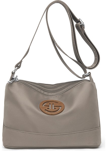 Çapraz Askılı Çanta Taşınabilir Yüksek Yoğunluklu Aşınmaya Dayanıklı Naylon Kumaş Mükemmel Işçılik Küçük, Gri (Yurt Dışından)