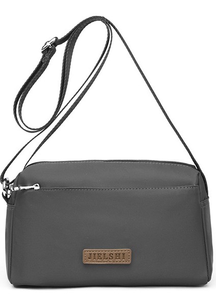 Çapraz Askılı Çanta Taşınabilir Yüksek Yoğunluklu Su Geçırmez Naylon Kumaş Mükemmel Işçılik, Koyu Gri (Yurt Dışından)