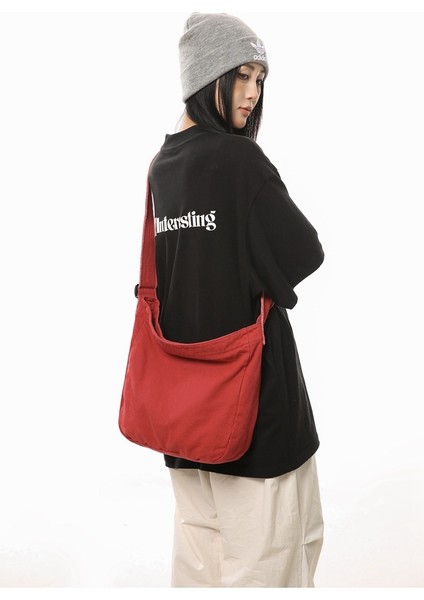 Çapraz Askılı Çanta Taşınabilir Yüksek Yoğunluklu Kanvas Kumaş Mükemmel Işçılik ve Şık Stil, Yeşil (Yurt Dışından) modelleri