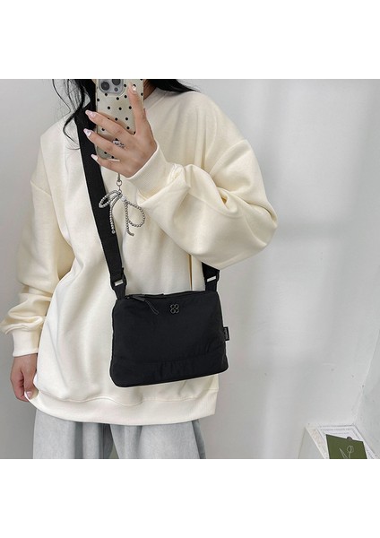 Çapraz Askılı Çanta Taşınabilir Yüksek Yoğunluklu Naylon Kumaş Mükemmel Işçılik Basit Stil, Koyu Yeşil (Yurt Dışından) modelleri