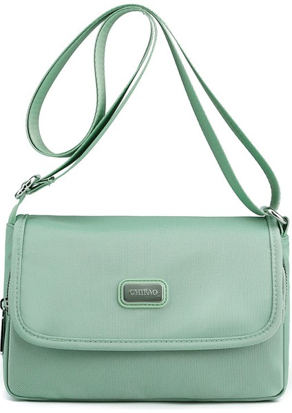 Çapraz Askılı Çanta Taşınabilir Yüksek Kaliteli Aşınmaya Dayanıklı Naylon Kumaş Mükemmel Işçılik, Açık Yeşil (Yurt Dışından)