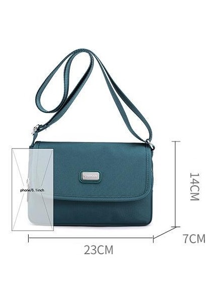 Çapraz Askılı Çanta Taşınabilir Yüksek Kaliteli Aşınmaya Dayanıklı Naylon Kumaş Mükemmel Işçılik, Açık Yeşil (Yurt Dışından) fiyatları