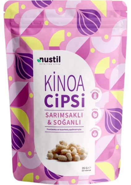 Nustil Nutrition Style Sarımsaklı & Soğanlı Kinoa Cipsi 35 gr