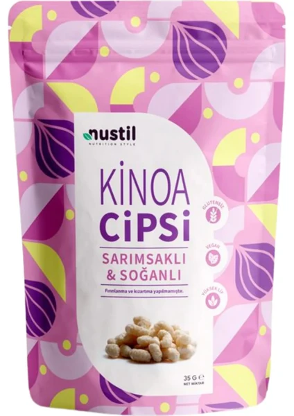 Nustil Nutrition Style Sarımsaklı & Soğanlı Kinoa Cipsi 35 gr