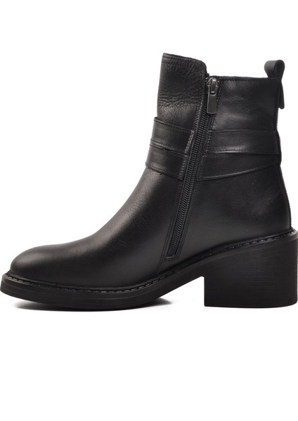 9874 Siyah Içi Kürklü Deri Kadın Bot fiyatları