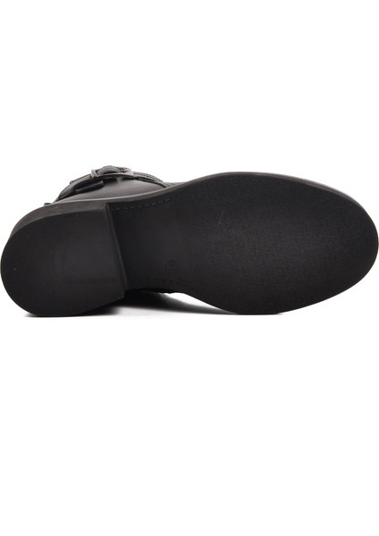 9874 Siyah Içi Kürklü Deri Kadın Bot indirimleri