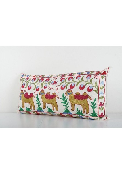 Hayvan Desenli Vintage Etnik Suzani Kırlent Kılıfı El Dokuma Kırlent Kılıf modelleri