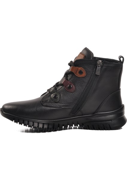 Z012 Siyah Içi Polarlı Deri Kadın Bot fiyatları