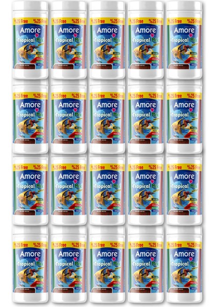 Lepistes-Melek-Plati-Moli Balığı granül Yemi 20X125 ml Tropikal Mix Selection
