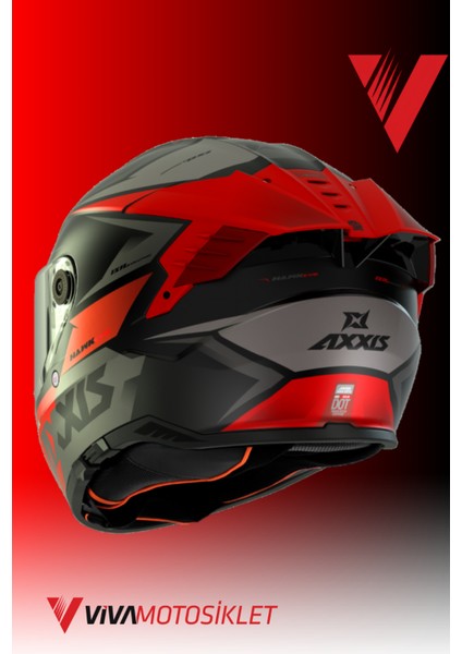 Axxıs Hawk Sv Evo Ixıl B15 Matt Red
