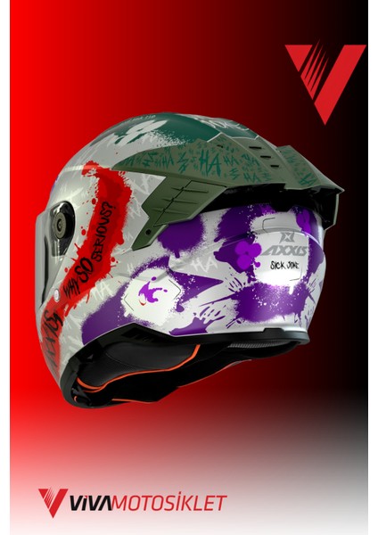 Axxıs Hawk Sv Evo Sıck Joke A2 Mat Gray modelleri