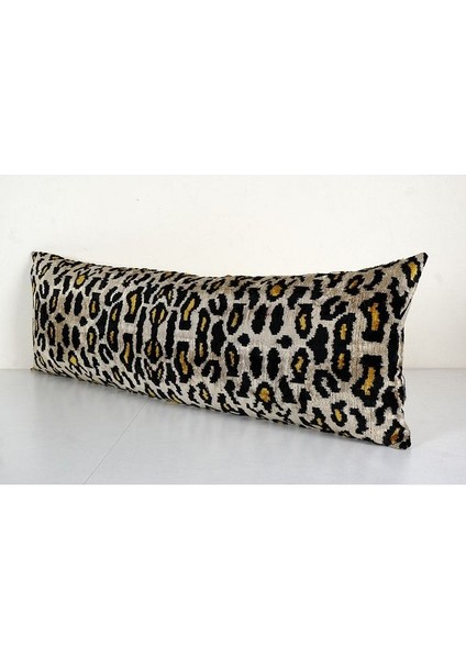 Leopar Desenli Kadife Ikat Yastık Kılıfı modelleri